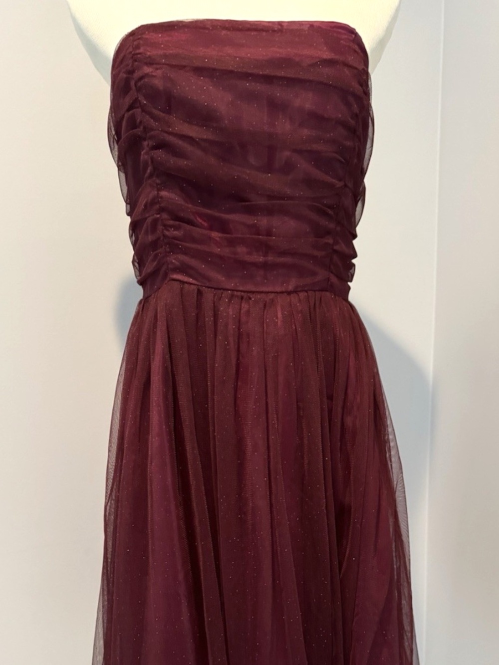 Vintage Alyn Paige Tulle Glitter Sparkly Strapless Prom Homecoming Dress Sz 5/6